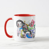 Monster-Collage Tasse (Links)
