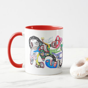 Monster-Collage Tasse