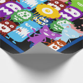 Monster Collage Wrapping Paper Geschenkpapier (Ecke)