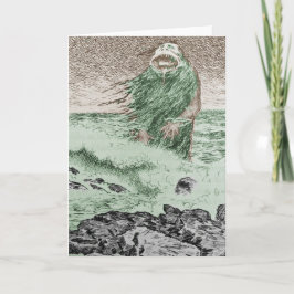 Monster Coming Out of the Water Karte