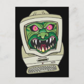 Monster Computer Postkarte (Vorderseite)