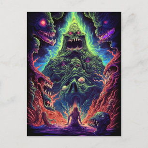 Monster Creative Horror Art Postkarte