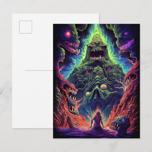 Monster Creative Horror Art Postkarte (Vorne/Hinten)