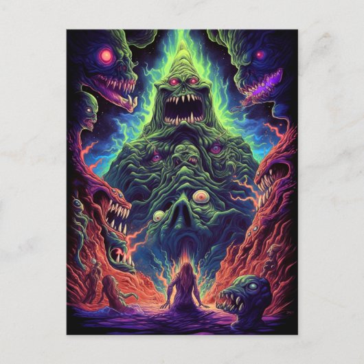 Monster Creative Horror Art Postkarte (Vorderseite)