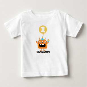 Monster Cupcake Ballon 1. Geburtstag T - Shirt