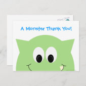 Monster Danke, Postcard Postkarte (Vorne/Hinten)