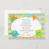 Monster danken Ihnen Mitteilungskarten (Vorne/Hinten)