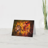 Monster Demon Gremlin Halloween Note Card Karte (Vorderseite)