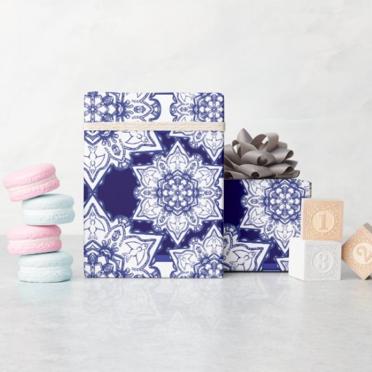 Monster der blauen China Geschenkpapier (Babyparty)