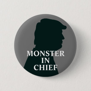 Monster des Chefs von Trump Button