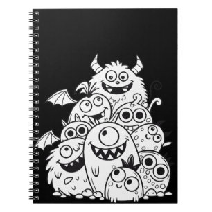 Monster des niedlichen Cartoon Notizblock