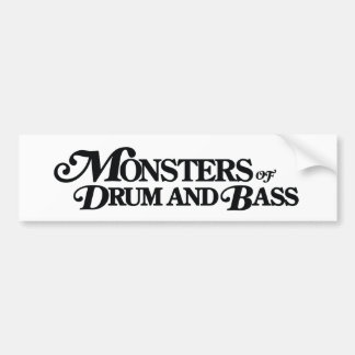 Monster des Trommel-und Bass-Stoß-Aufklebers Autoaufkleber