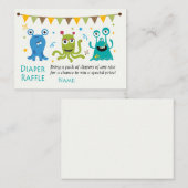 Monster Diaper Raffelkarten Platzkarte (Vorne/Hinten)