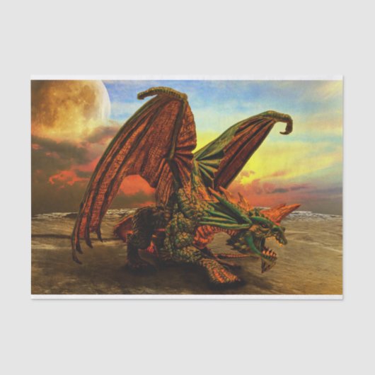 Monster-Dragon-Papier Seidenpapier (Vorderseite)