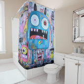 Monster-Duschvorhang Duschvorhang (Beispiel)