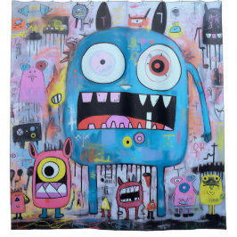 Monster-Duschvorhang Duschvorhang