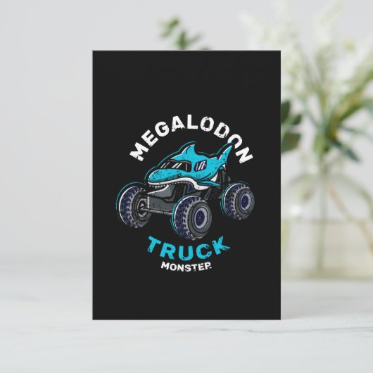 Monster Einladung (Stehend Vorderseite)