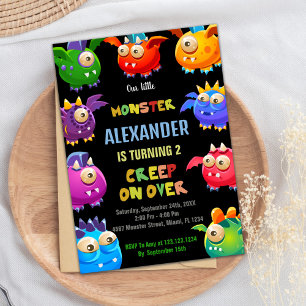 Monster Einladungen zum Geburtstag, Fliegenmonster