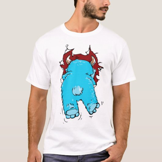 Monster Escape Doppelseitiges Printhemd T-Shirt (Vorderseite)