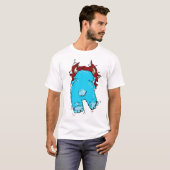 Monster Escape Doppelseitiges Printhemd T-Shirt (Vorne ganz)