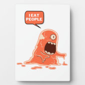 Monster essen Leute Fotoplatte (Vorderseite)