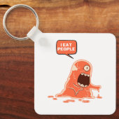 Monster essen Leute Schlüsselanhänger (Vorderseite)