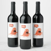 Monster essen Leute Weinetikett (Flaschen)