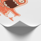 Monster essen Menschen Geschenkpapier (Ecke)