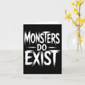 Monster existieren Workout Horror Halloween Karte (Gelbe Blume)