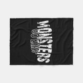Monster Existieren Workout Retro Eisen Illustratio Fleecedecke (Vorderseite (Horizontal))