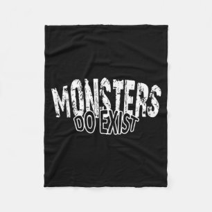 Monster Existieren Workout Retro Eisen Illustratio Fleecedecke