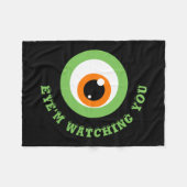 Monster Eye Pun Fleece Blanket (Vorderseite (Horizontal))