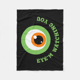 Monster Eye Pun Fleece Blanket