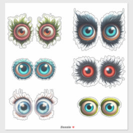 Monster Eye Set kundenspezifisch geschnitten Vinyl Aufkleber
