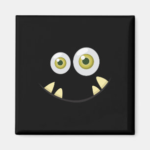 Monster Face Halloween Kostüm Idee Beängstigend Ni Magnet