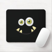 Monster Face Halloween Kostüm Idee Beängstigend Ni Mousepad (Mit Mouse)