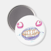 Monster Face Magnet (Vorderseite/Rückseite)