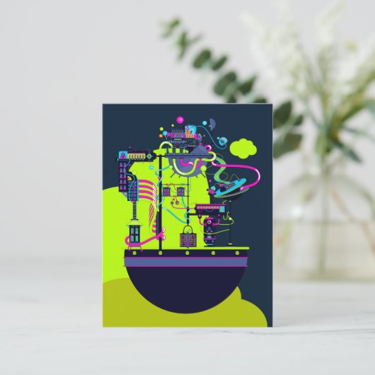 Monster Factory Postkarte (Stehend Vorderseite)