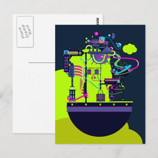 Monster Factory Postkarte (Vorne/Hinten)