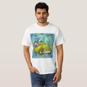 Monster fährt Auto T-Shirt (Vorne ganz)