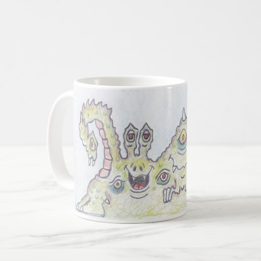 MONSTER-FAMILIE KAFFEETASSE (Vorderseite Links)
