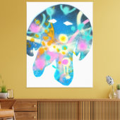 Monster Farben Leinwanddruck (Insitu (Wohnzimmer))