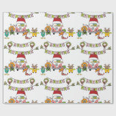 Monster-Feiertags-Beifall Geschenkpapier (Flach)