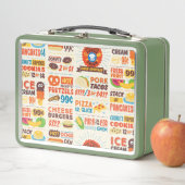 Monster Feinschmecker Muster Metall Brotdose (Beispiel)