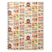 Monster Feinschmecker Muster Notizblock (Vorderseite)