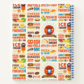 Monster Feinschmecker Muster Notizblock (Rückseite)