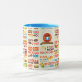 Monster Feinschmecker Muster Tasse (Zentrum)