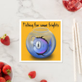 Monster Fish Halloween-Party Serviette (Beispiel)