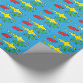 Monster Fish Wrapping Paper Geschenkpapier (Ecke)