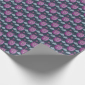 Monster-Fledermäuse: Niedlicher Cartoon Vintag Geschenkpapier (Ecke)